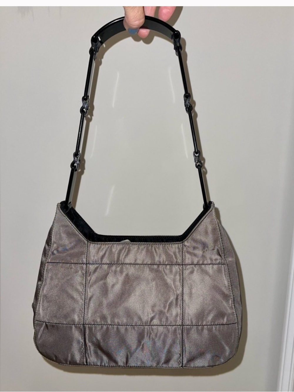VINTAGE PRADA Quilted Tessuto Hobo Bag - Mint Condition with Papers and Tags